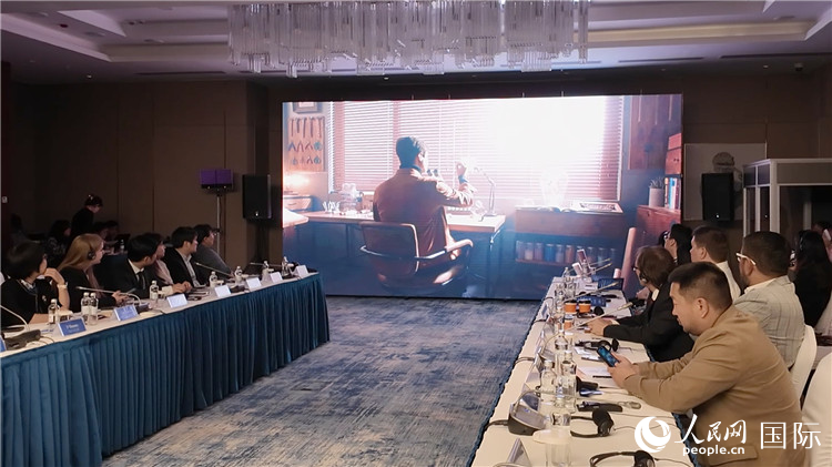 国际传播“丝路奖”作品征集仪式在阿斯塔纳举行。人民网记者盛楚宜 摄