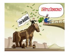 <b>漫评美国国家民主基金会：“收钱作恶”</b>
