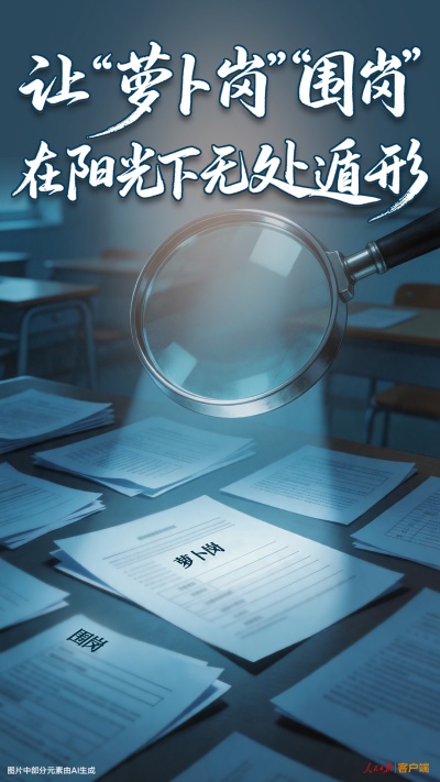 人民锐评：让“萝卜岗”“围岗”在阳光下无处遁形