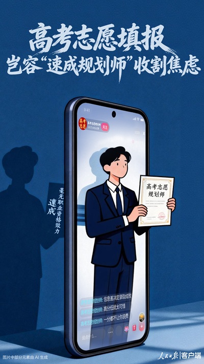 人民锐评：高考志愿填报，岂容“速成规划师”收割焦虑